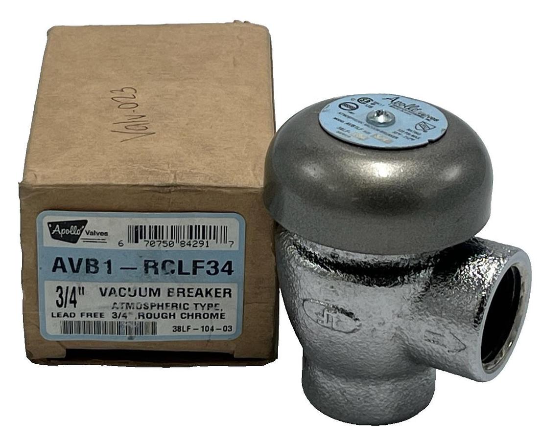 Apollo AVB1-RCLF34 3/4" Atmospheric Vacuum Breaker Lead Free Rough Chrome NSMP