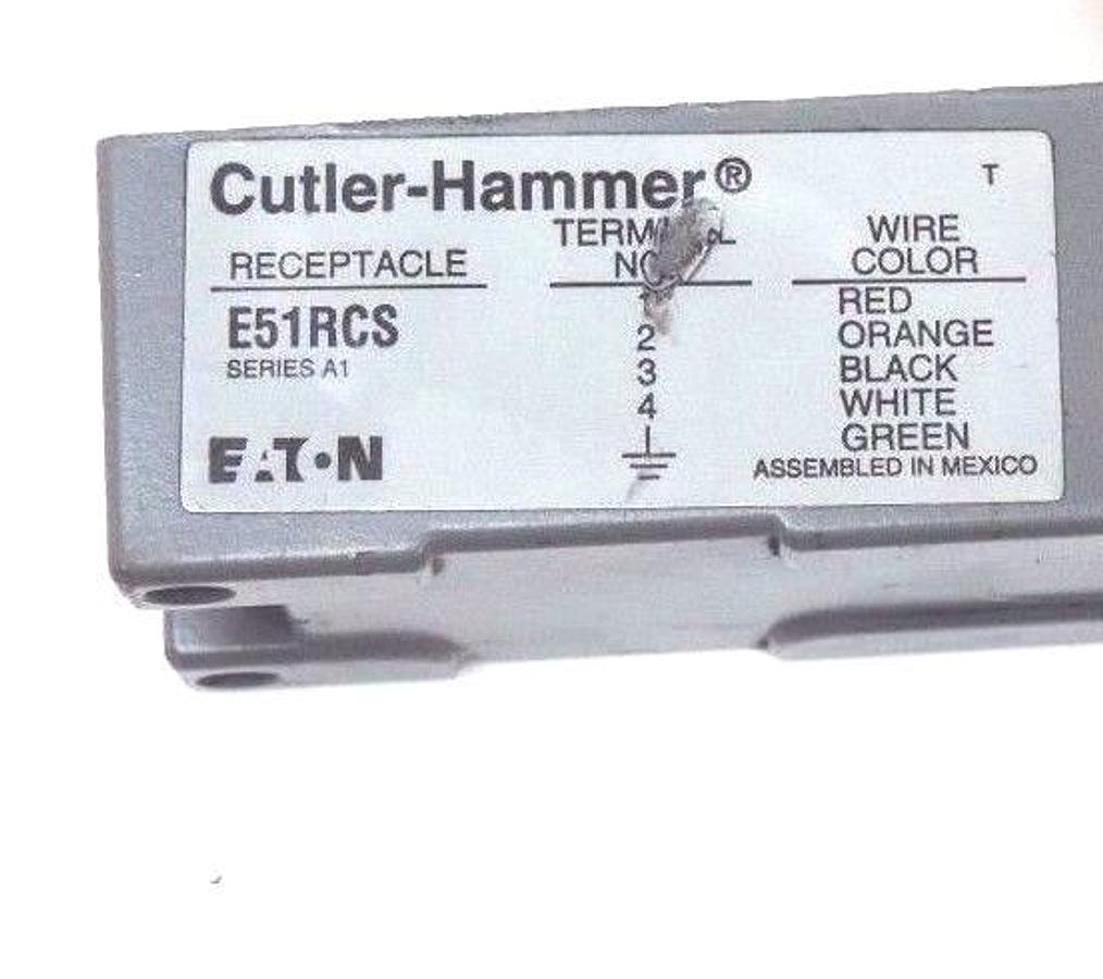 Used CUTLER HAMMER E51RCS EPOXY FILLED RECEPTACLE SERIES A1