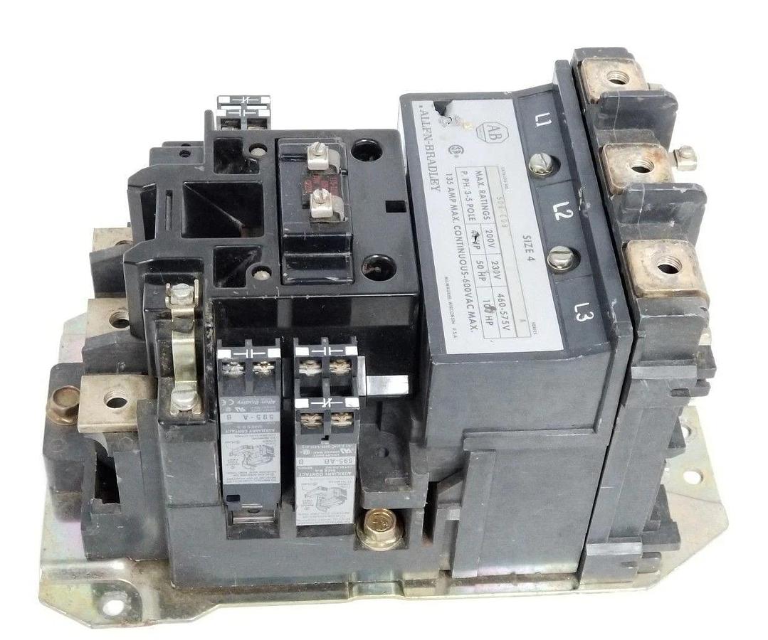 Used ALLEN BRADLEY 509-EOB NON-REVERSING STARTER SER. A W/ CE236 COIL 110-120V