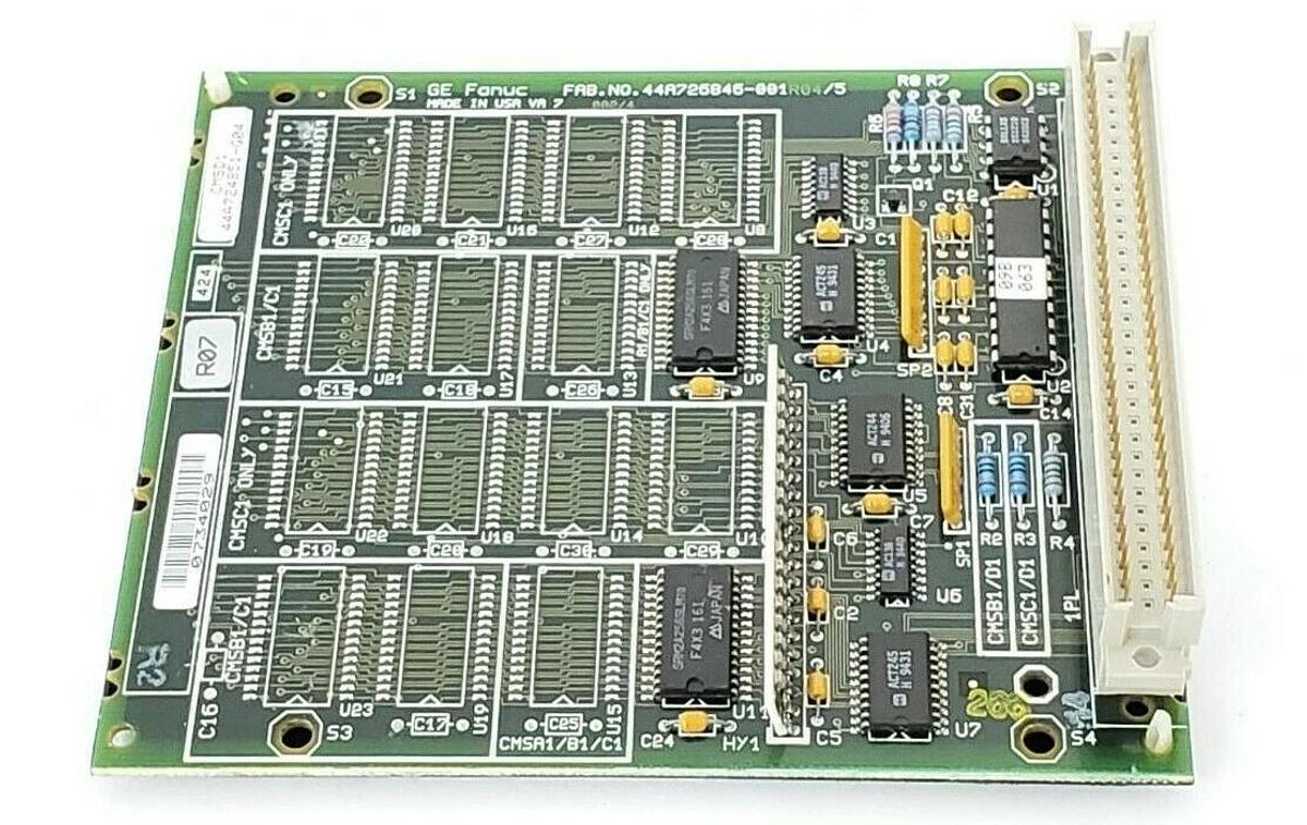 Refurbished GE FANUC IC697MEM713B 64KB CMOS MEMORY MODULE 44A726846-001R04/5 (REPAIRED)