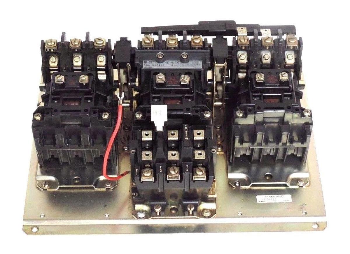 Used ALLEN BRADLEY 1000-NX163 SER. A STARTER 600VAC., 500-BOD930 SER. B, CB236 COILS