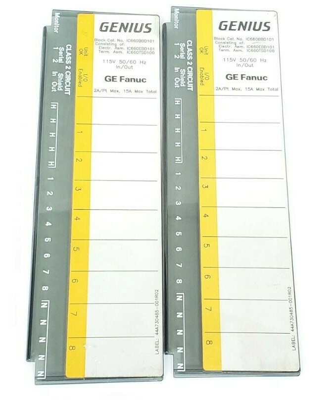Used (2) GE FANUC 44B716274-001R01 DOORS/COVERS 44B716274001R01, 44A730485-001R02