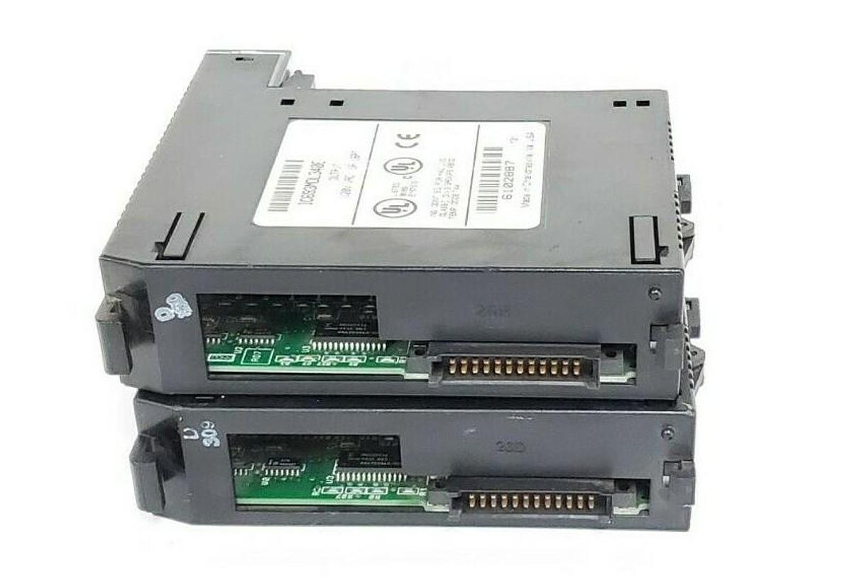 Used LOT OF 2 GE FANUC IC693MDL340E OUTPUT MODULES 120VAC .5A 16PT