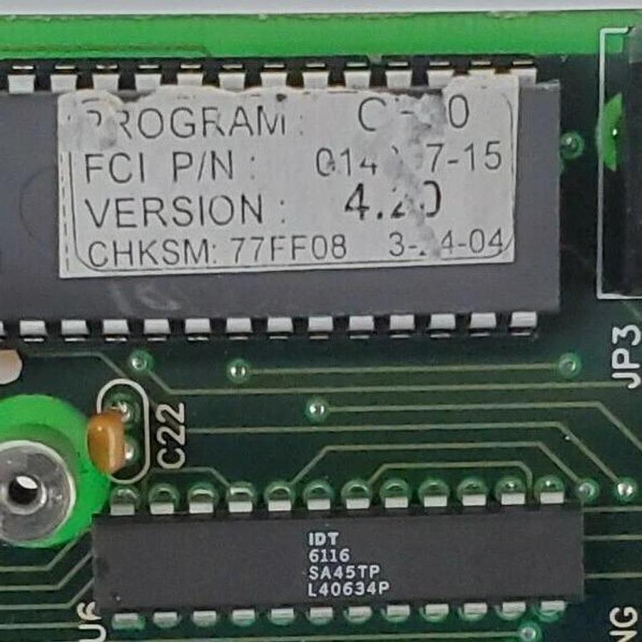 Used FLUID COMPONENTS 014052-01 CONTROL BOARD INTERFACE PWB 014051-01 REV. C