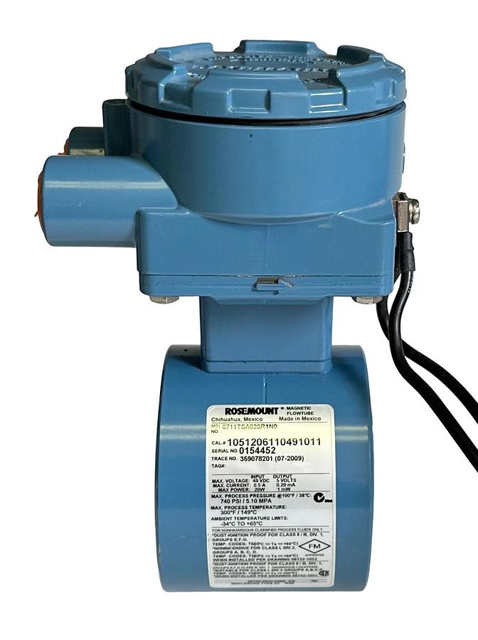 NEW ROSEMOUNT 8711TSA020R1N0 / 8732E MAGNETIC FLOWMETER SYSTEM 740PSI / 5.10MPa