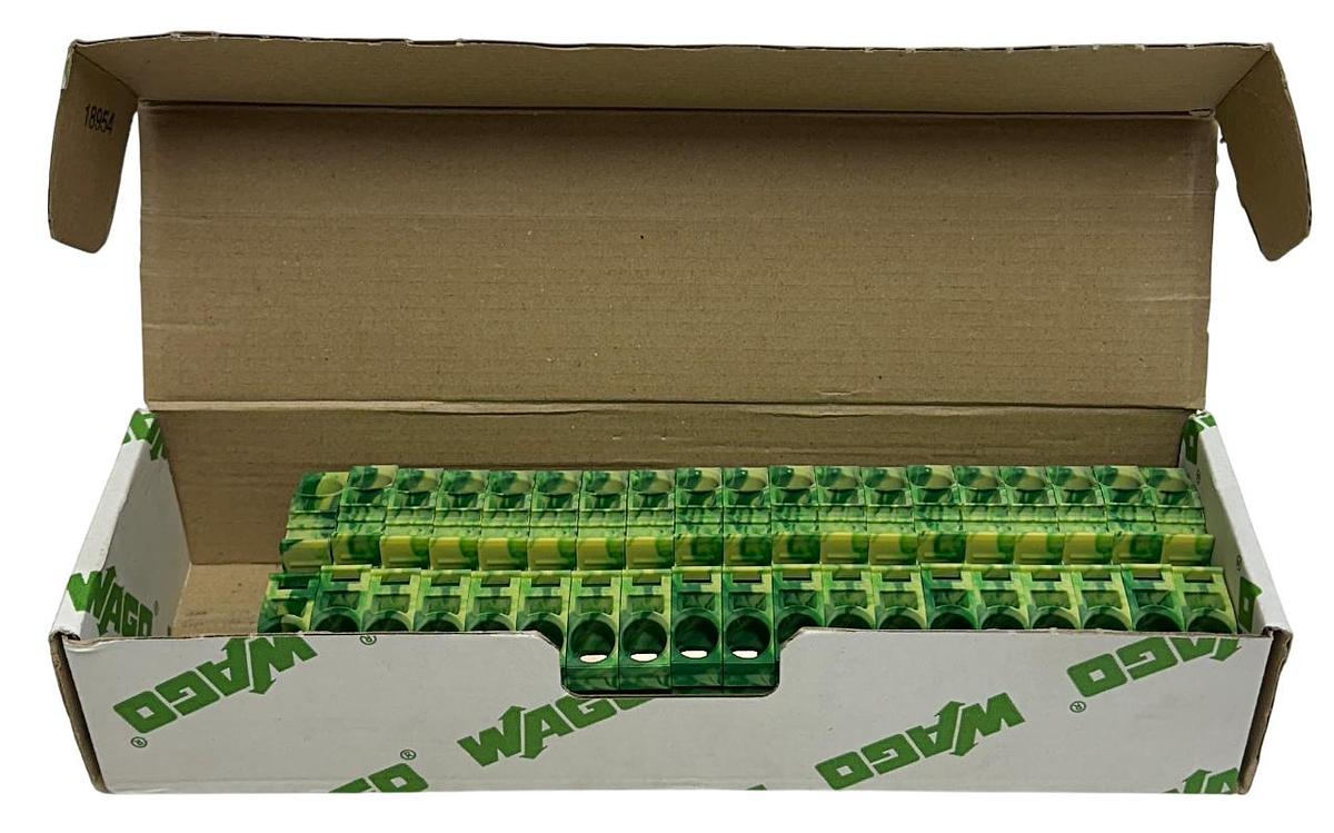 Used 19 WAGO 2016-1207 / 20161207 TOPJOB S 2-CONDUCTOR TERMINAL BLOCKS 2-POS NSMP