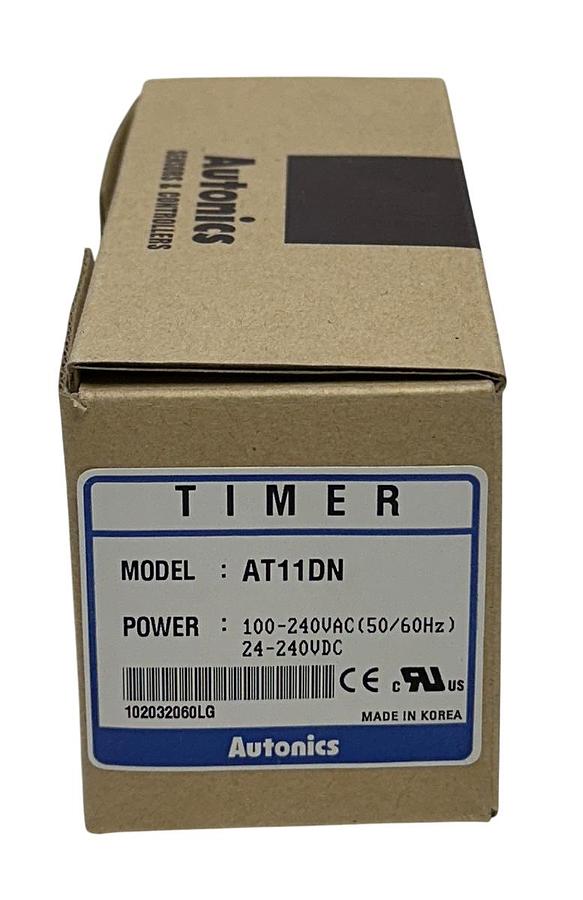 Used AUTONICS AT11DN MULTI-FUNCTION TIMER 100-240VAC/24-240VDC 1.5W 0-5 NSMP