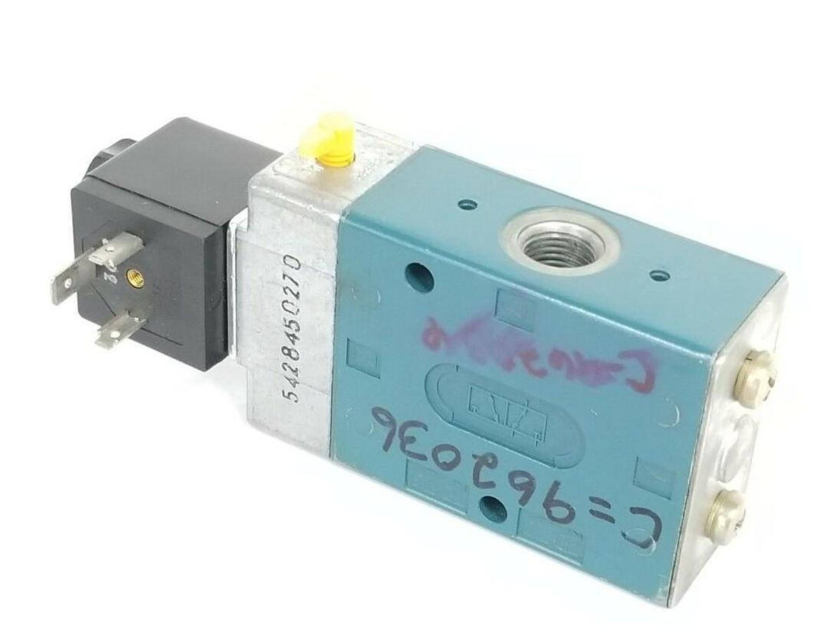 Used WABCO WESTINGHOUSE 572 227 7270 SOLENOID VALVE W/ W5140 COIL 110-115V 50-60HZ