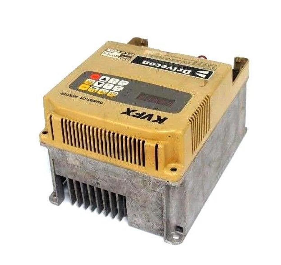 Used DRIVECON KVFX-440E TRANSISTOR INVERTER 380-460V 50/60HZ 10AMP 5HP