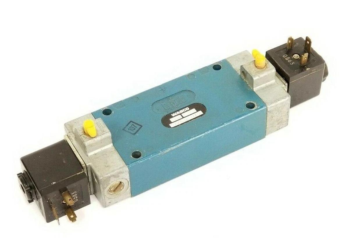 Used WABCO 5726325970 VALVE 002 4085 W/ COILS 110V 50/60HZ 10 BAR MAX
