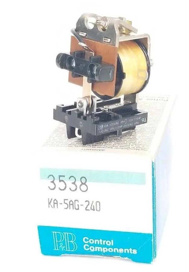 NIB POTTER & BRUMFIELD KA-5AG 240V RELAY 50/60HZ, KA5AG240