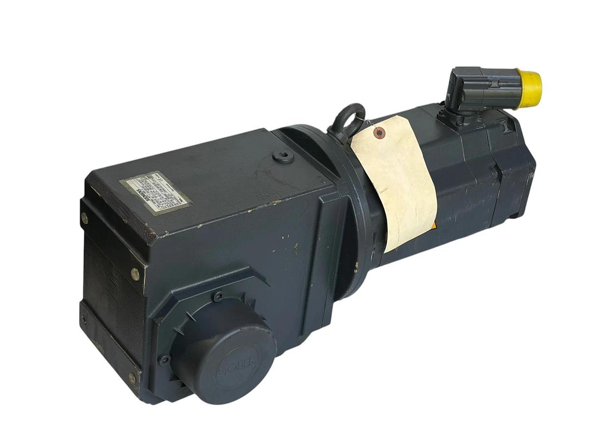 Siemens 1FK7085-7AF71-1SU5-Z Servo Motor w/Stober K302SG0060 Gearbox 6:1 Ratio