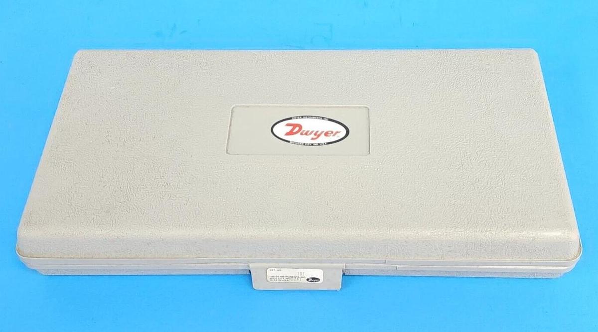 Used NEW DWYER INSTRUMENTS 101 SOLID PLASTIC PORTABLE GAGE