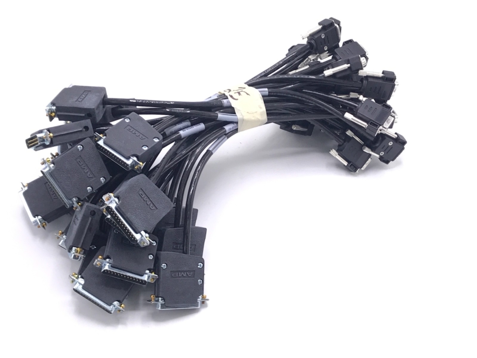 Used LOT OF 25 NEW BLACK BOX DB25M-DB9F MODEM CABLES 1 FT