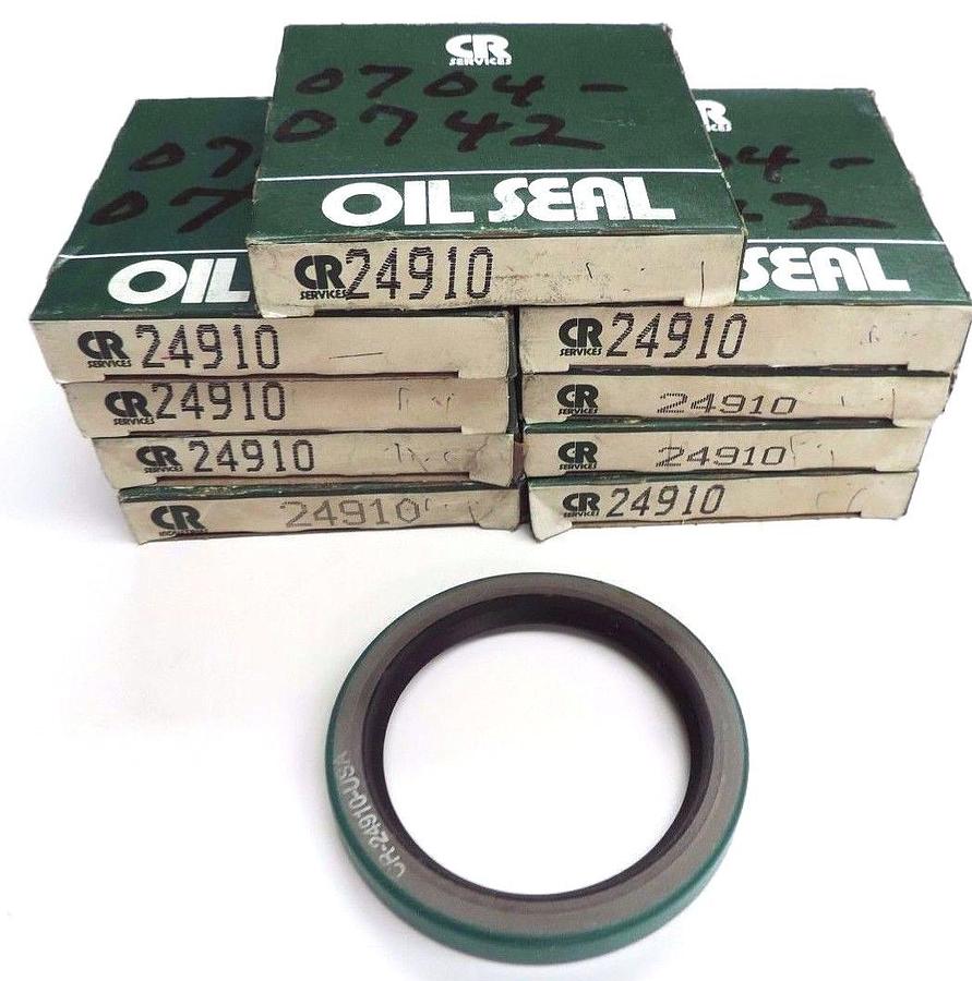 Used LOT OF 9 NIB CHICAGO RAWHIDE 24910 OIL SEALS 2.5X3.251X.438INCH SINGLE LIP