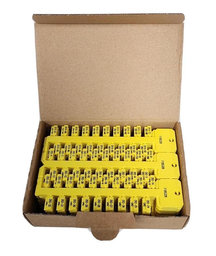 NIB MURRPLASTIK 86361018 (PRICE/PK OF 1026) KS 4/12 LABEL - YELLOW