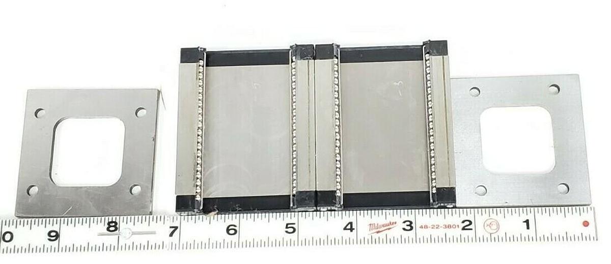 Used MISUMI SSELBWV16 GUIDE RAIL ASSEMBLY W/ MOUNT BRACKETS