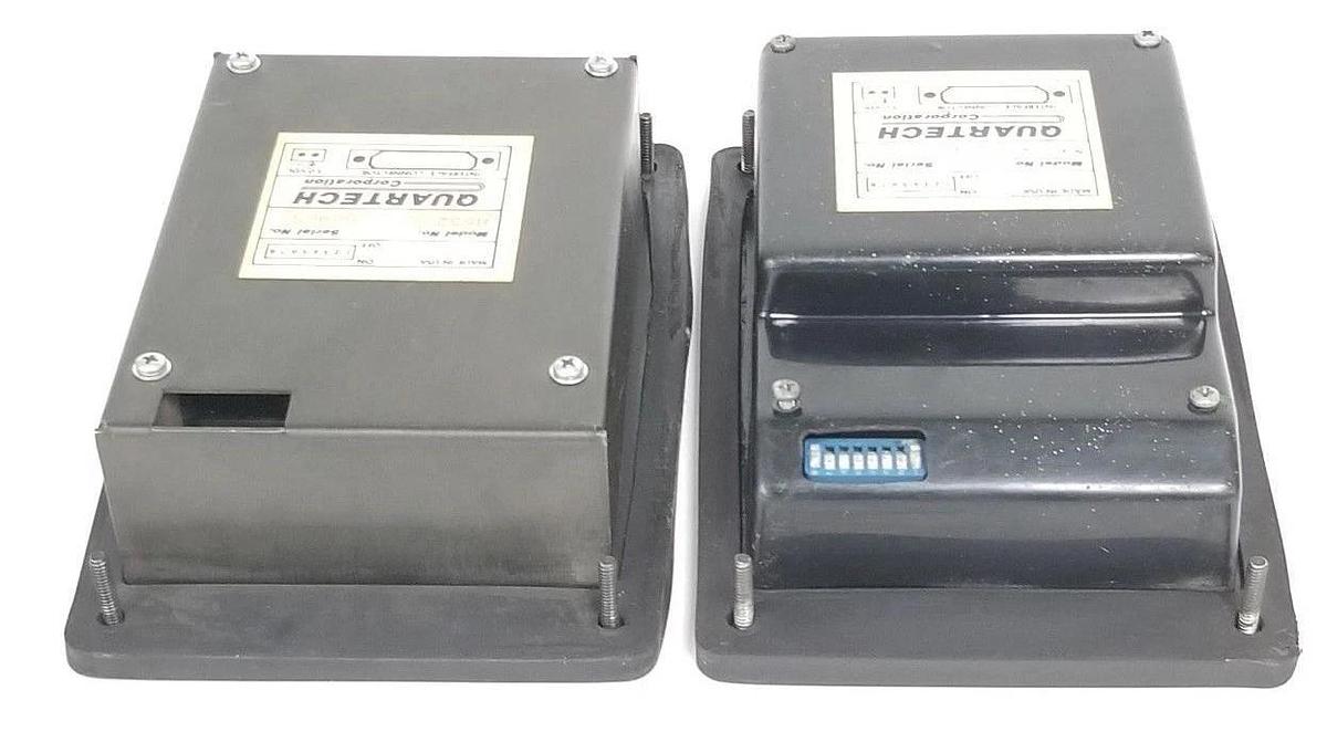 Used LOT OF 2 QUARTECH 8652 PLC PROGRAMMING INTERFACES 16-KEY, 5VDC