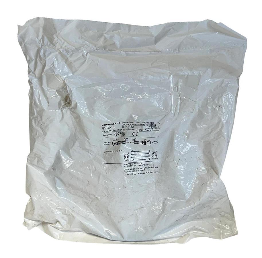 Used IFM VDOGH040MSS0002H04STGH040MS / EVC013 ECOMAT 400 CONNECTION CABLE 2M NSFS