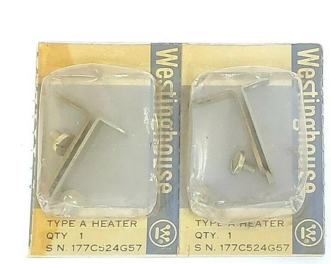 Used LOT OF 2 NEW WESTINGHOUSE FH57 HEATER ELEMENTS TYPE A