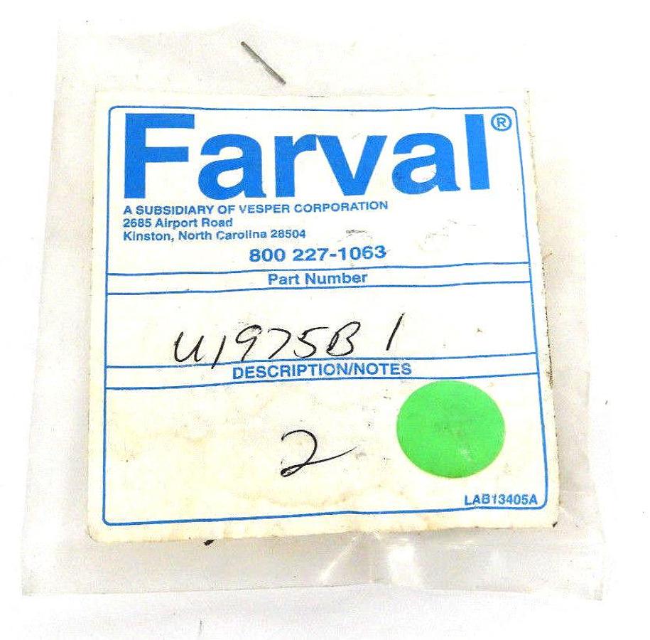 Used BAG OF 2 NEW FARVAL VESPER U-1975-B1 CHECK VALVES U1975B1