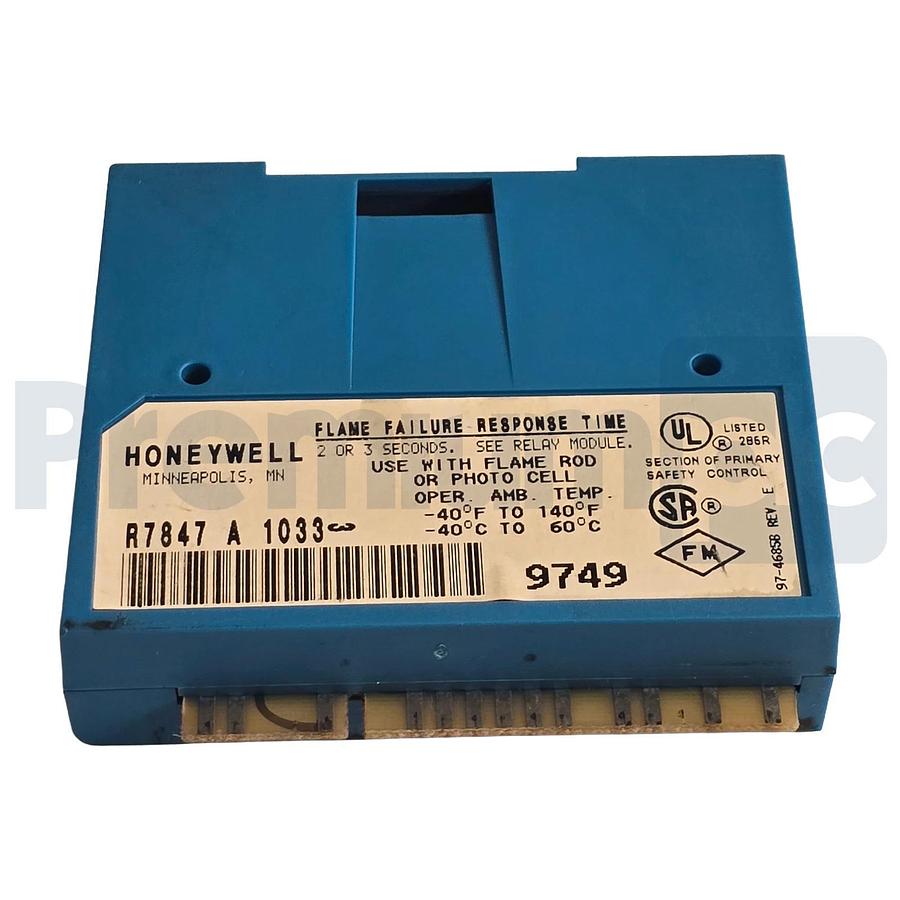 Used Honeywell R7847A1033 7800 Series Rectification Flame Amplifier R7847 A 1033 USPI