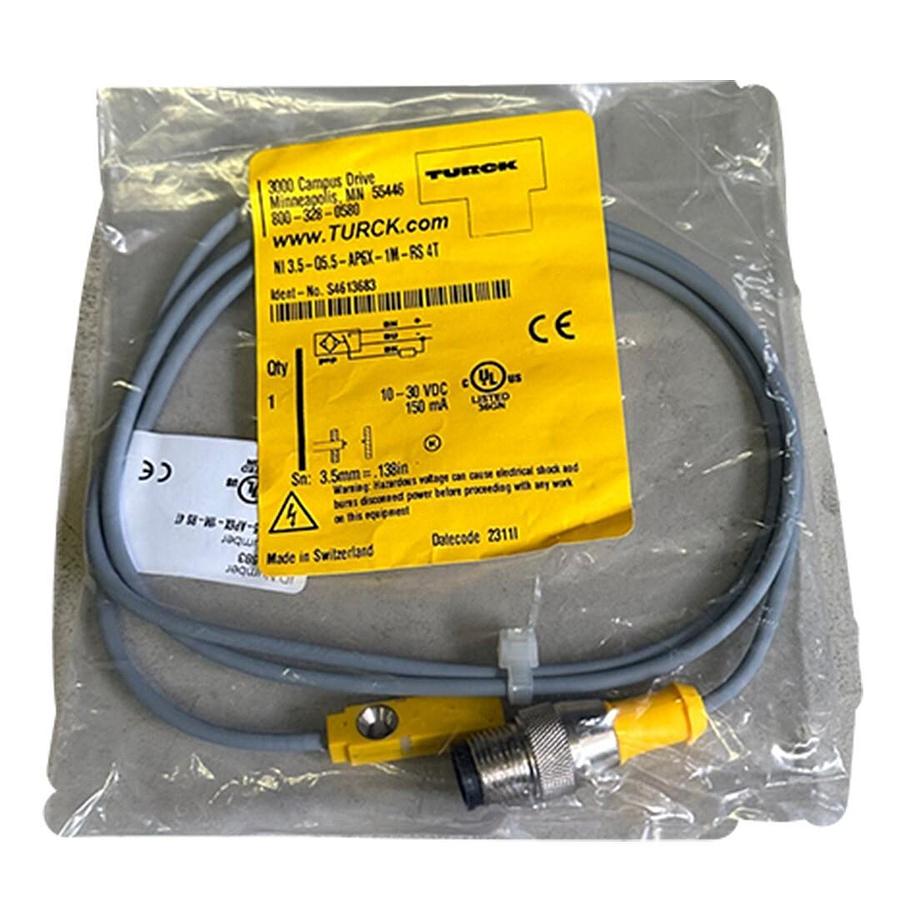Used NEW TURCK NI 3.5-Q5.5-AP6X-1M-RS 4T / NI35Q55AP6X1MRS4T SENSOR S4613683