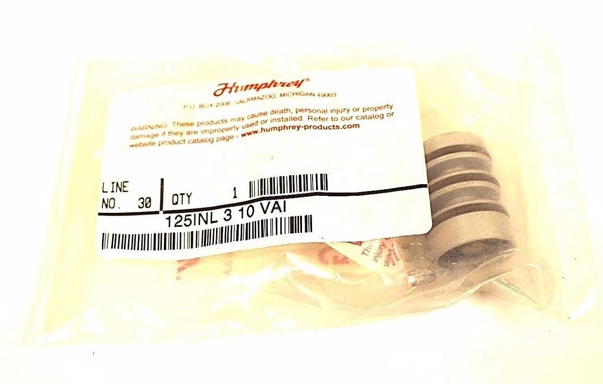 Used NEW HUMPHREY 125INL 3 10 VAI CARTRIDGE INSERT VALVE 3-WAY 1/8" 125INL310VAI