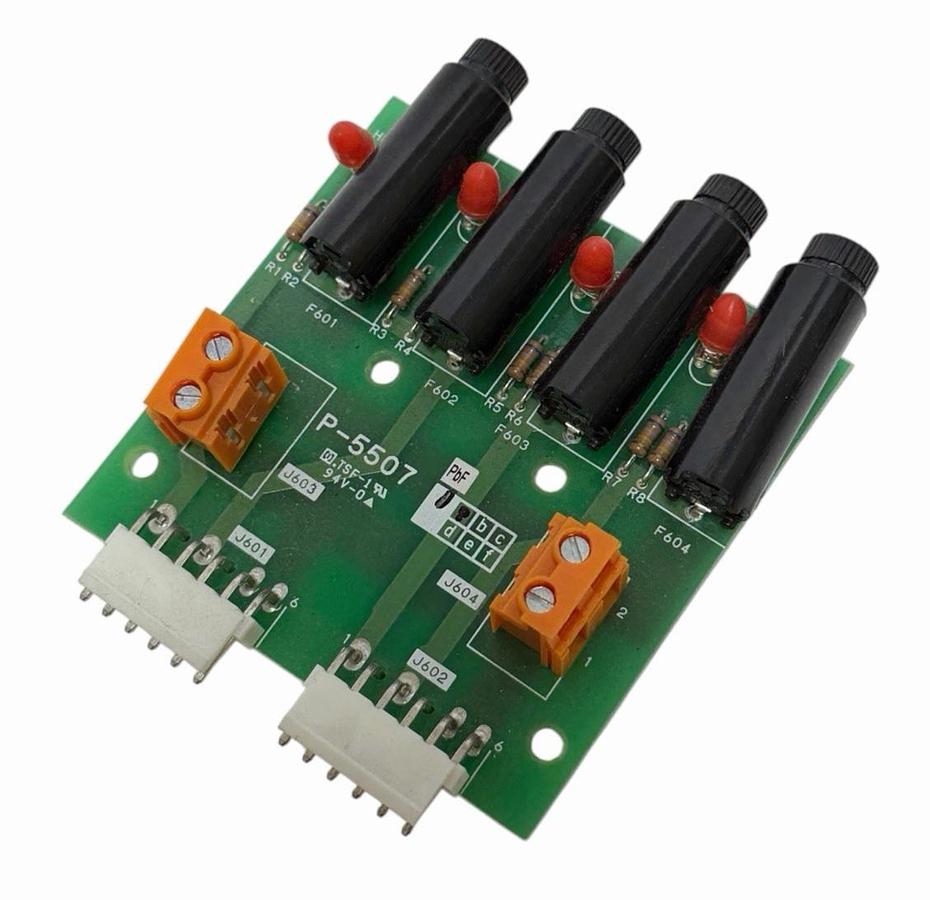 Used ISHIDA P-5507 PCB CIRCUIT BOARD, AC, PRINTED CARD, FUSE ASSEMBLY P5507