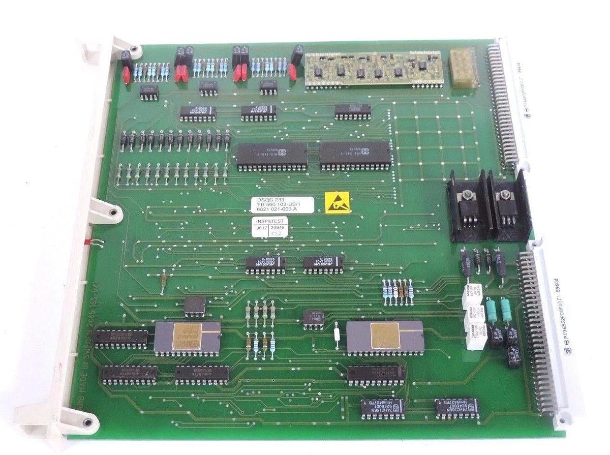 Used ABB DSQC 233 EXTERNAL AXIS BOARD DSQC233, YB 560 103-BS/1, 6821 021-603 A