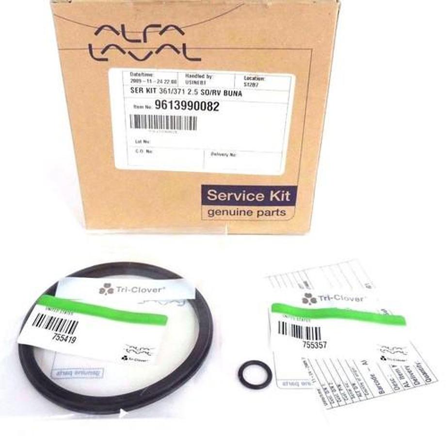 Used NIB ALFA LAVAL 9613990082 SERVICE KIT 361/371 2.5 SO/RV BUNA