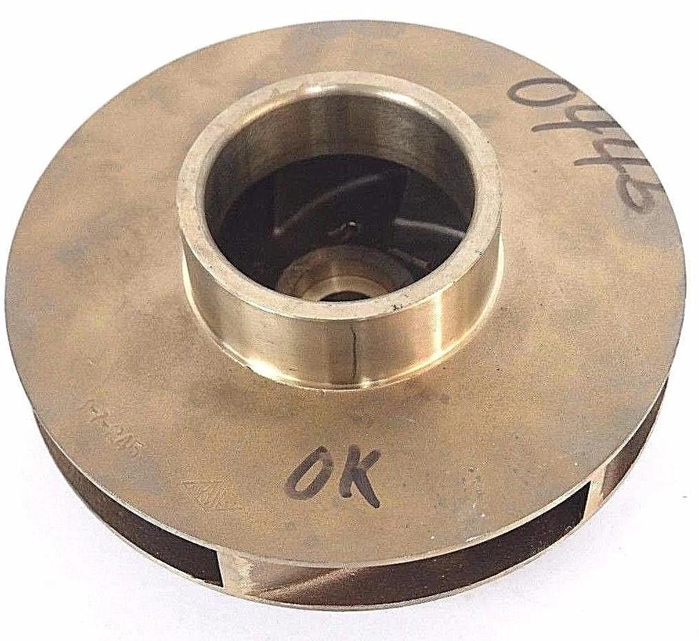 Used GOULDS PUMP 3-7-245 VANE IMPELLER 9P1 47774-0445-7.937" BRASS