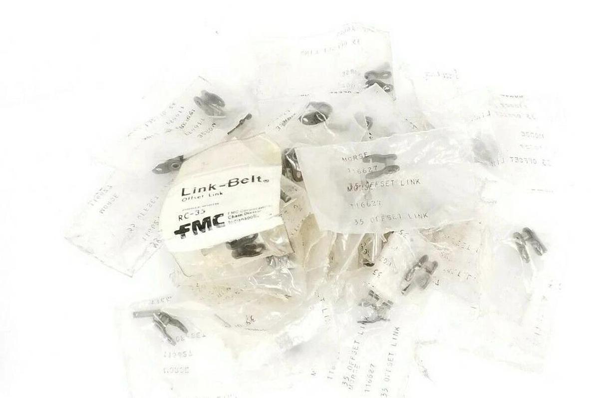 Used LOT OF 50 NEW MORSE / ANSI 116627 OFFSET LINKS 35 3/8'' PITCH x 3/16'' WIDTH