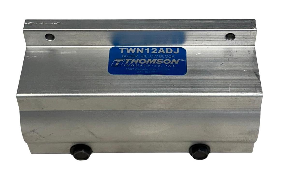 Used THOMSON INDUSTRIES TWN12ADJ SUPER PILLOW BLOCK LINEAR BEARING 3/4'' NSMP
