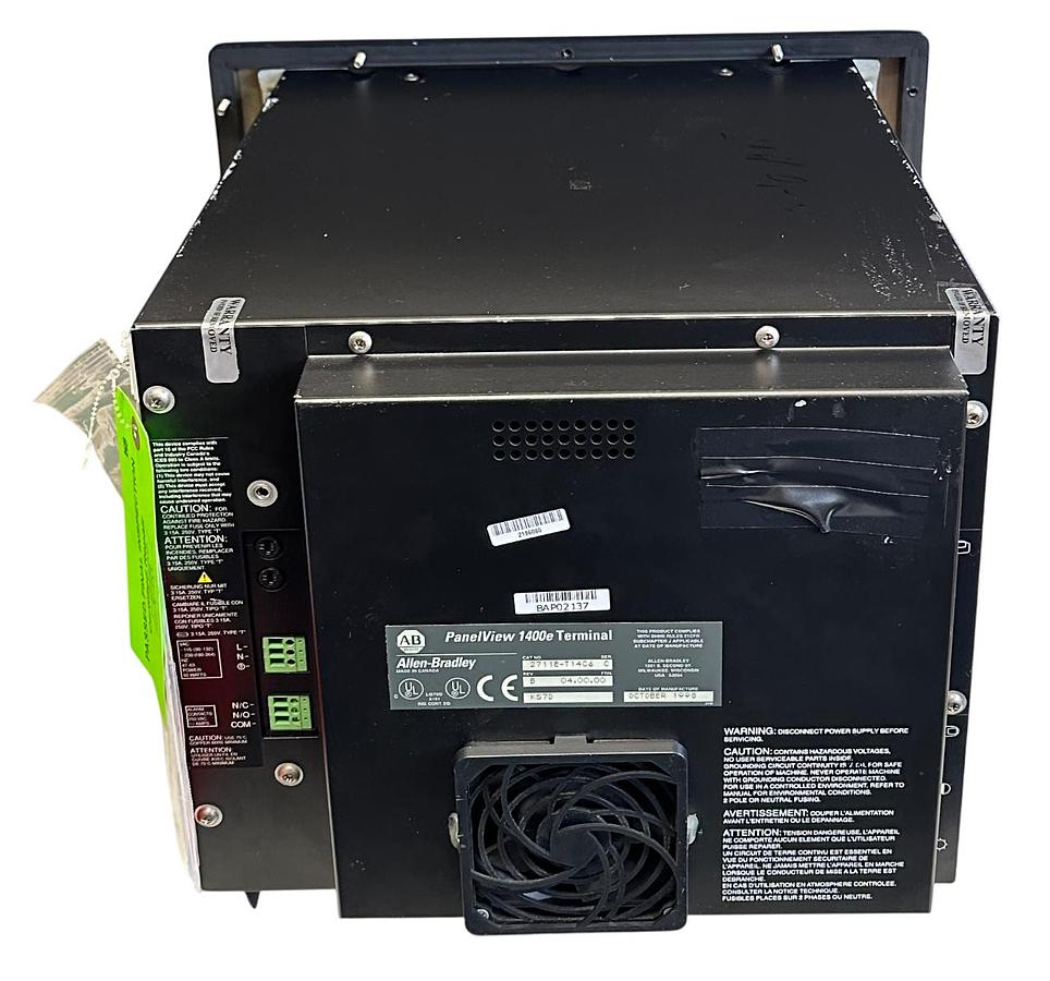Used ALLEN BRADLEY 2711E-T14C6 /C PanelView 1400e TERMINAL TOUCH 115-230VAC REPAIRED