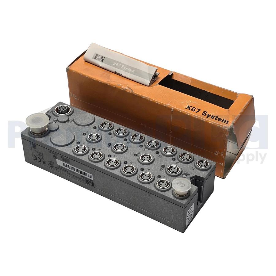 B&R X67DI1371.L08 REV. F0 I/O DIGITAL INPUT MODULE 16-INPUTS 24VDC M8-CONN NSMP