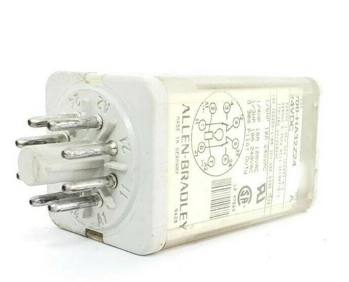 Used ALLEN BRADLEY 700-HA32Z24 RELAY 24VDC SER. A, 8 PIN, 700HA32Z24