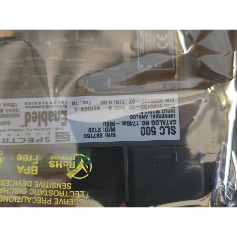 Used SPECTRUM CONTROLS ALLEN BRADLEY 1746sc-NI8u /A SLC 500 ANALOG INPUT MODULE NSMP