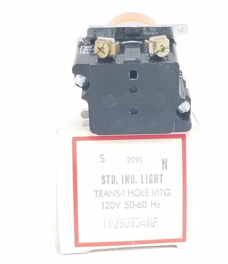 Used NIB EATON CUTLER-HAMMER 10250T34AF STD. IND. LIGHT, 120V, 50-60HZ