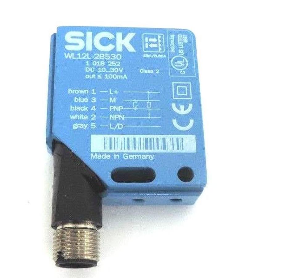 Used NIB SICK WL12L-2B530 PHOTOELECTRIC SENSOR 13M RANGE 10-30VDC, 1018252