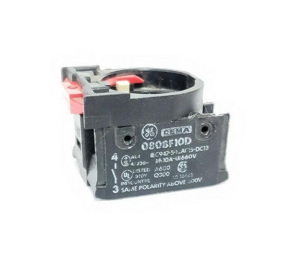 Used GENERAL ELECTRIC 080BF10D CONTACT BLOCK, 1NO, 10A, 660V