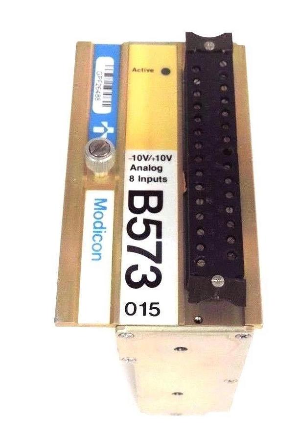 Used GOULD MODICON AS-B573-010 ANALOG MODULE 0-10V, 8 INPUTS, ASB573010