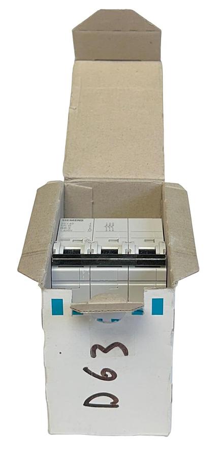 Used SIEMENS 5SY4363-8 / 5SY43638 MCB MINI CIRCUIT BREAKER 400V 3POLE NSMP