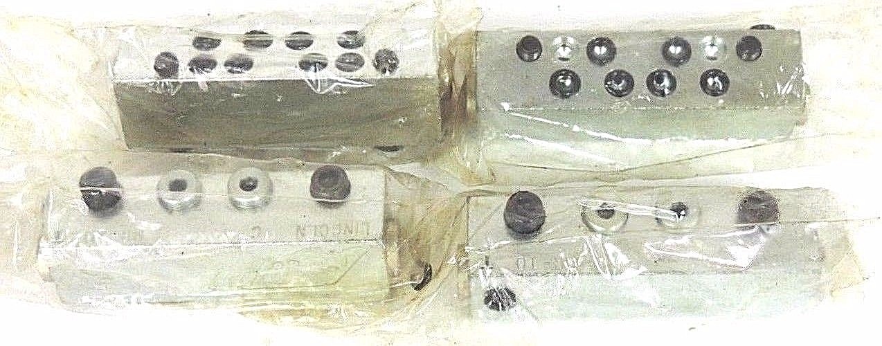 Used LOT OF 4 NEW LINCOLN MR-10T LUBRICATING FEEDER BLOCK/DIVIDER MR10T