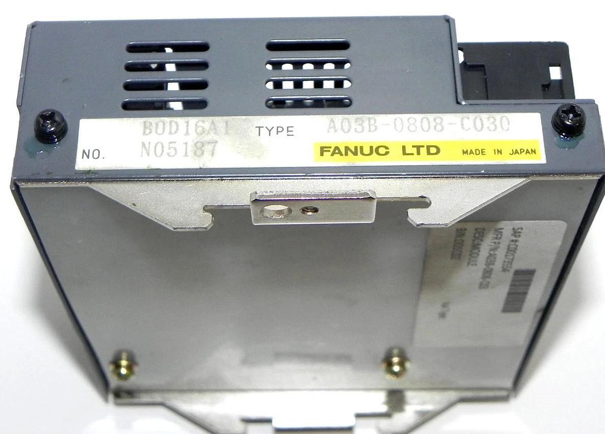 Used FANUC A03B-0808-C030 I/O MODULE BOD16A1 N05187, A03B0808C030