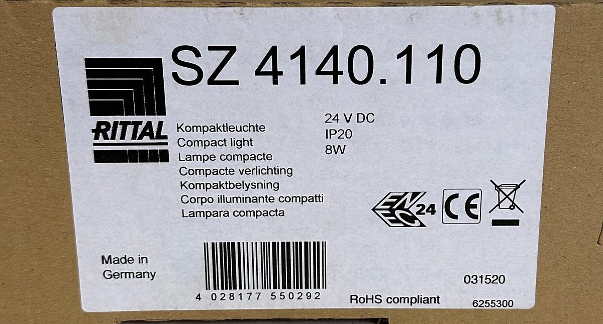 Used NEW RITTAL SZ 4140.110 / SZ4140110 COMPACT LIGHT 24Vdc IP20 8W 3M CORD