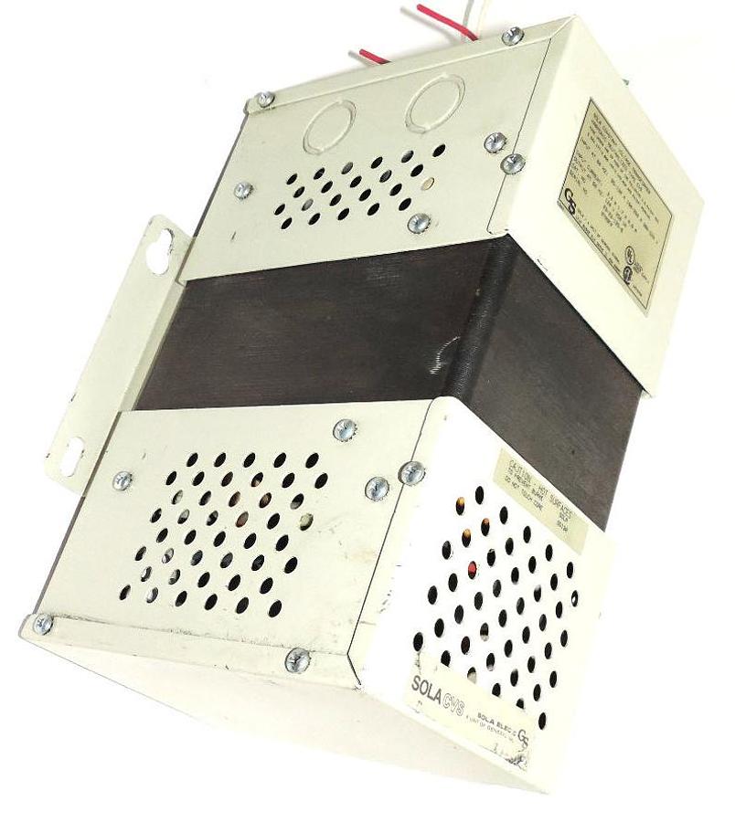 Used SOLA 23-23-125-8 SINGLE PHASE TRANSFORMER 3.2AMP 250VA 95/520V, 23231258