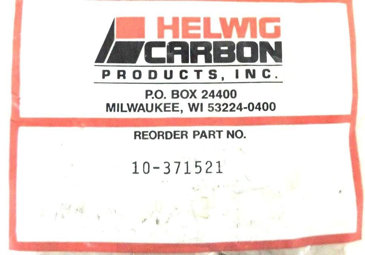 Used BAG OF 2 NEW HELWIG CARBON 10-371521 CARBON BRUSHES 10371521
