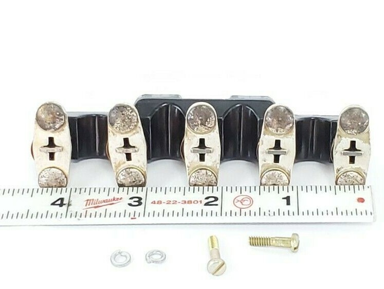 Used NEW ALLEN-BRADLEY X-40604 CROSS BAR CONTACT BLOCK ASSEMBLY, 5NO, 30A, X40604