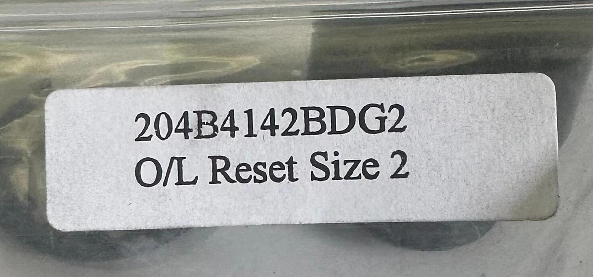 Used NEW GENERAL ELECTRIC 204B4142BDG2 OVERLOAD RESET SIZE 2 8000 MCC ACCESSORY